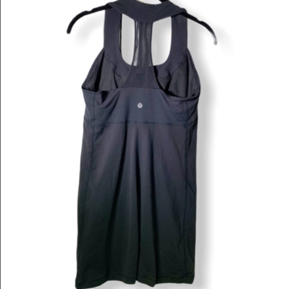 Lululemon scoop neck t-back mesh detail dress